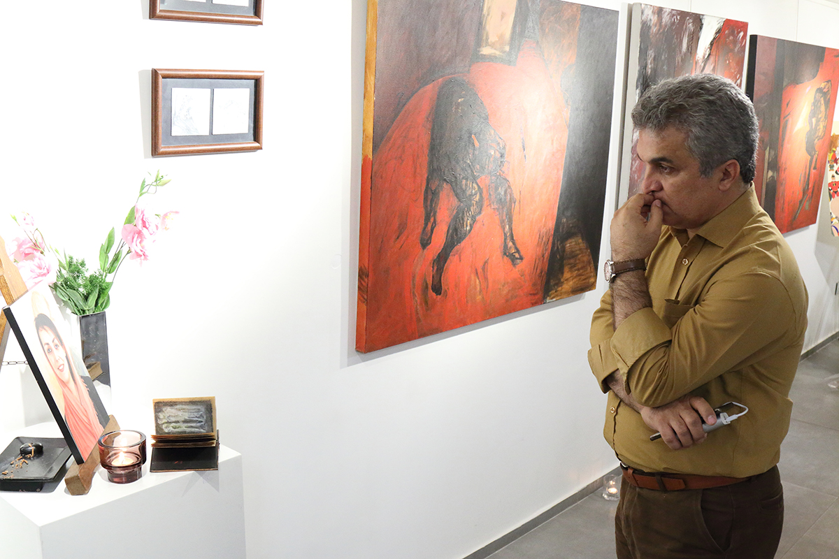نمایشگاه نقاشی های شیوا عینی در گالری مژده