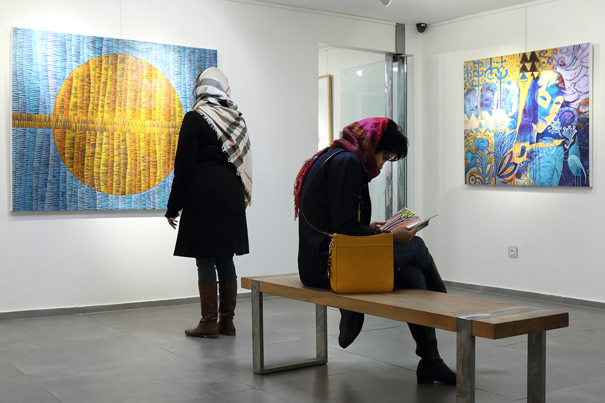 افتتاحیه نمایشگاه نقاشی های رضا بیگناه در گالری مژده